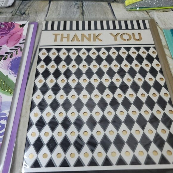 6 Design Thank You Greeting Cards w/Envelopes New Sealed - Picture 3 of 10